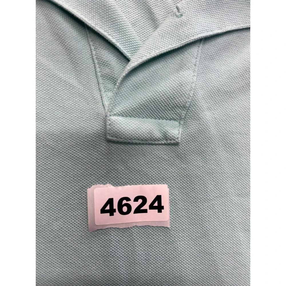 Polo Ralph Lauren Men Classic Fit Mint‎ Green Pique Shirt Large Lavender Pony
